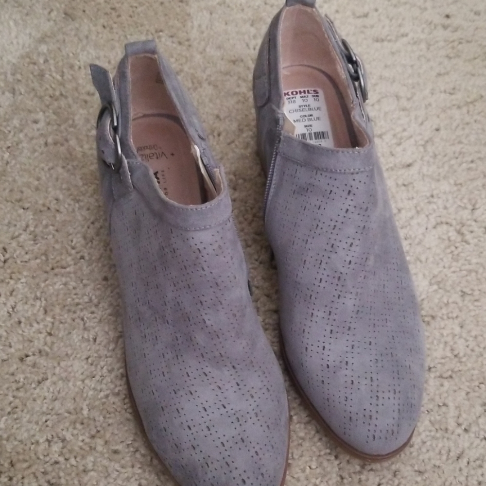 Light blue booties from Sonoma for Kohls